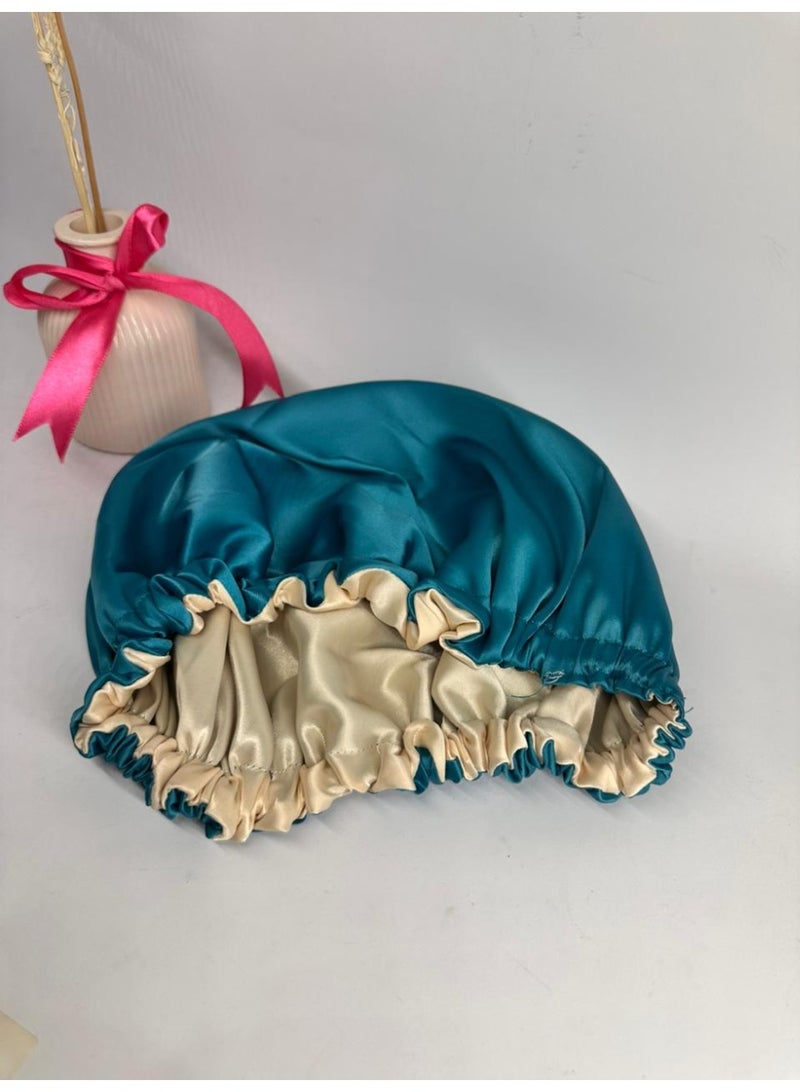 maya accessories Curly Hair Satin Bonnet two Layer may vary colors - Image 2