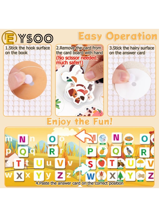 إيسو إيسو كتاب ملصقات 4 حزم كتب ملصقات مشغولة للأطفال لعبة سفر لأطفال ما قبل المدرسة أولاد بنات - Image 3