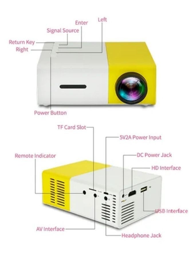 H9 - Portable LED Projector - 800 Lumens - Image 1