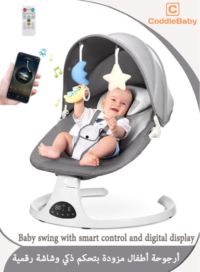 CoddleBaby Baby Sleeper 3 in 1 Rocker and Swing for Newborns – Multi-Functional Electric Cradle with Music, Gentle Vibration, and Mosquito Net for Comfort and Safety - Image 1