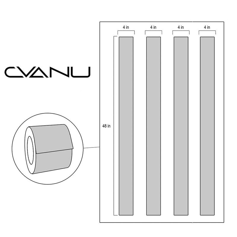 CVANU Oil Proof and Waterproof Self Adhesive Wall Tile Decals Sticker Vinyl 480x10 cm Multicolour CV7 - Image 4