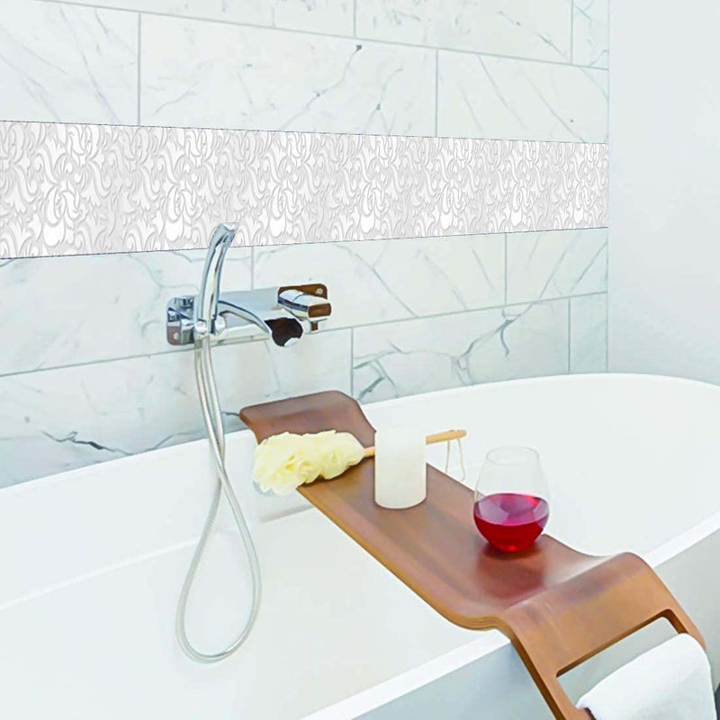 CVANU Oil Proof and Waterproof Self Adhesive Wall Tile Decals Sticker Vinyl 480x10 cm Multicolour CV7 - Image 2