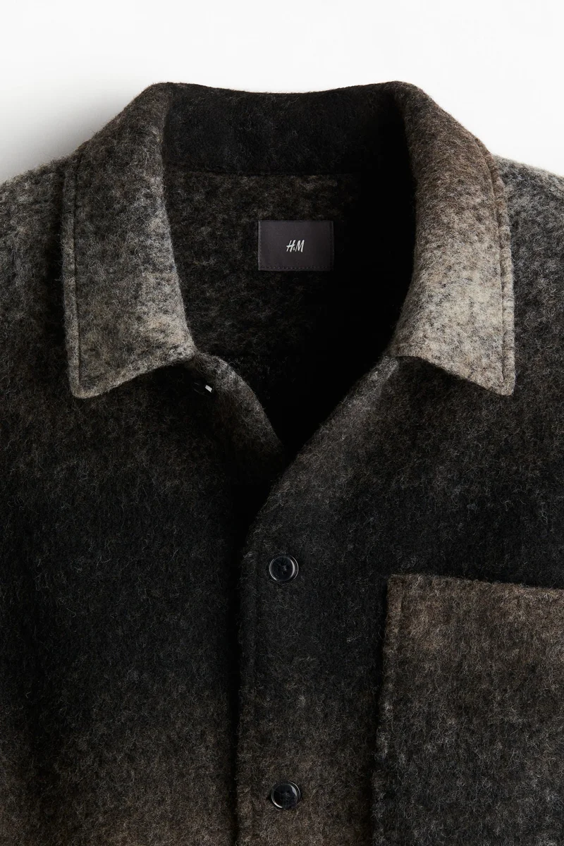 اتش اند ام جاكيت خفيف من اللباد بمقاس عادي