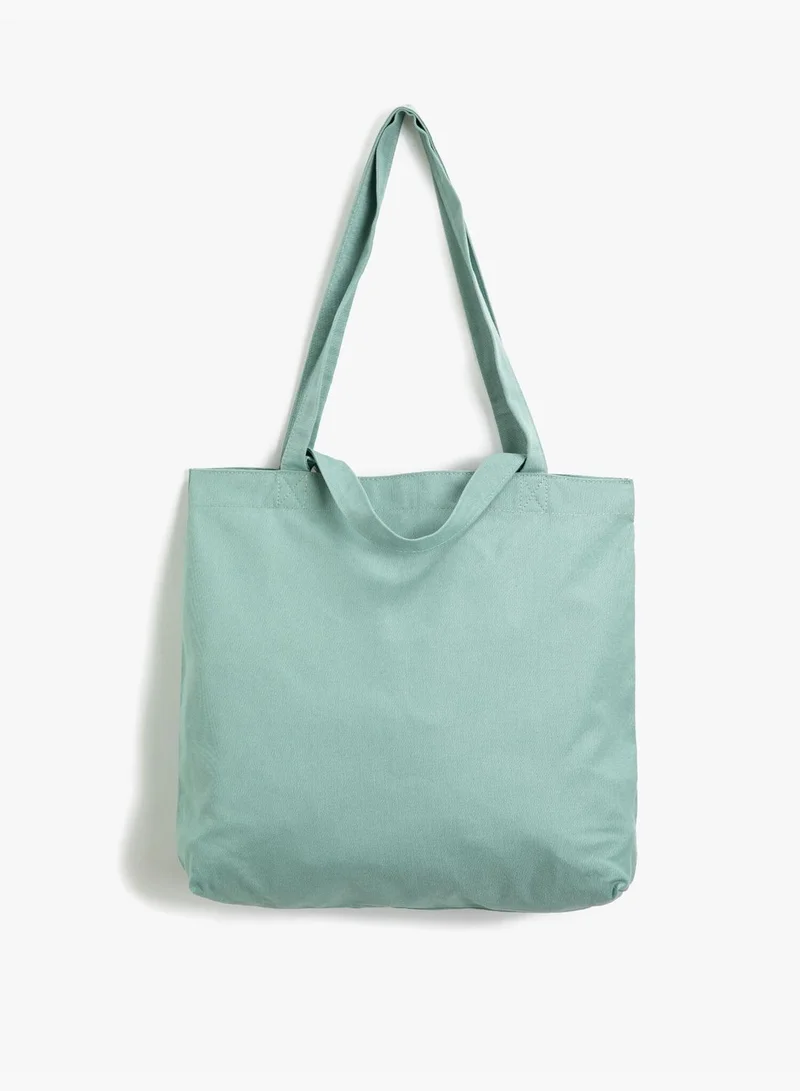 KOTON Respect Life | Yaşama Saygı - Letter Printed Cloth Bag