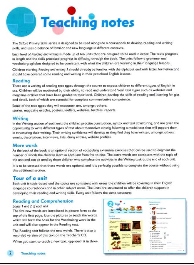 Oxford Primary Skills Reading and Writing - Reading and Writing - resources for children level 1 - Image 3