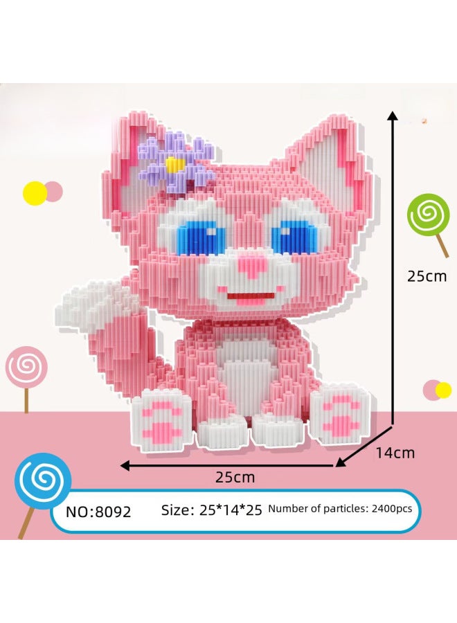 Toy/puzzle Category Building Blocks/figurines Subcategory Construction Toys Age Range Years Gender Unisex Material Plastic Theme-Color:8062 Big Eye Pink Black Ks - Image 3