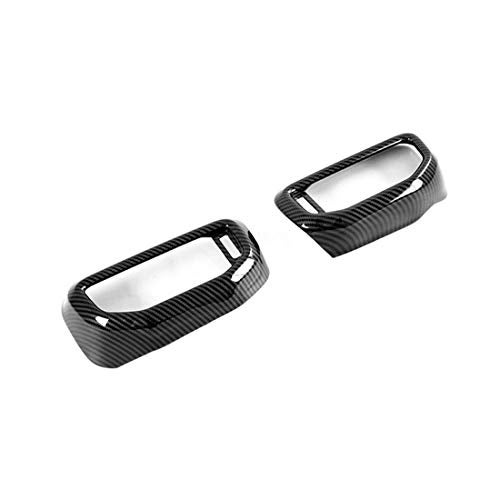 RUIHE 2pc Carbon Fiber Color Air Conditioning Dashboard Vent Cover Trim Fit for Ford Explorer 2020 2021 2022 2023 - Image 2