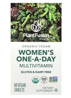 PlantFusion Women's One-A-Day Mutivitamin 60 Vegan Tablets 