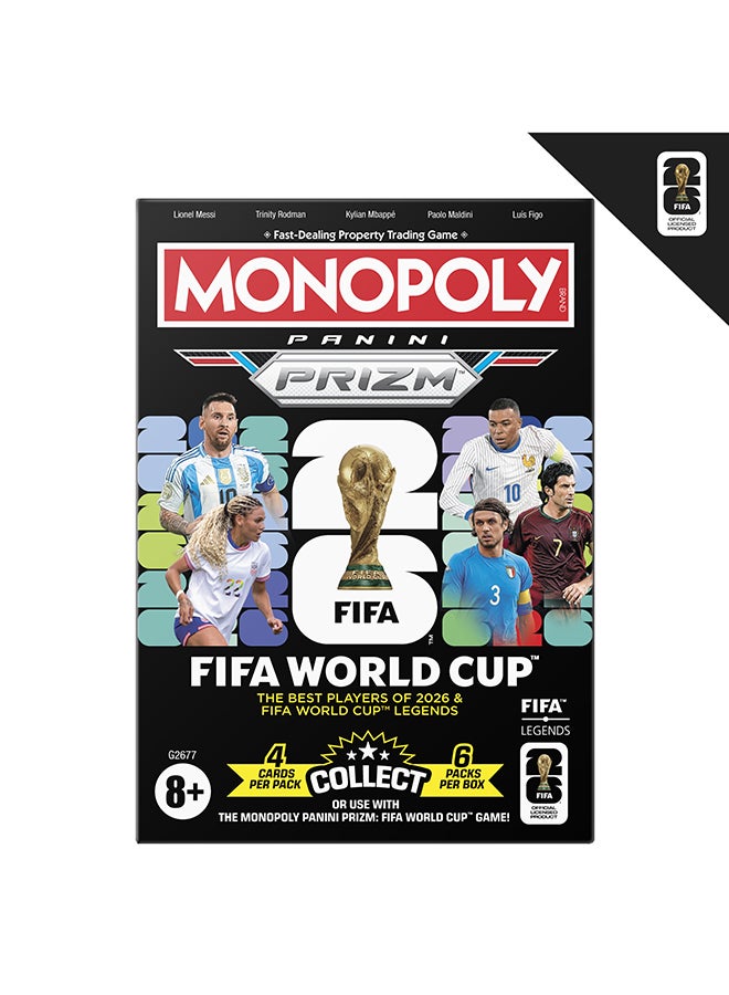 Monopoly Panini Prizm: FIFA World Cup Trading Cards Booster Box | Current Stars and FIFA WORLD CUP Legends | Presents for Football Fans - Image 2