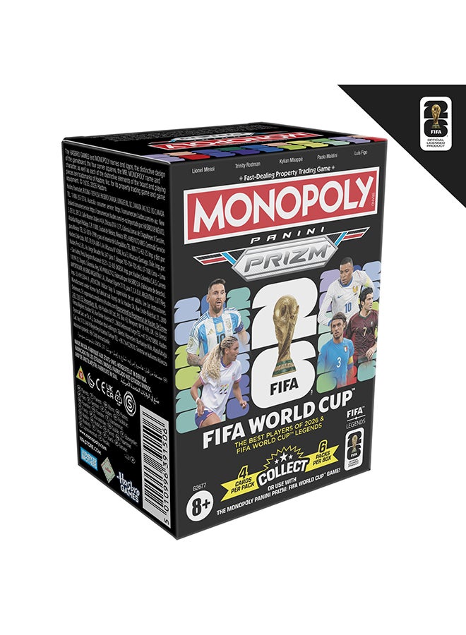 Monopoly Panini Prizm: FIFA World Cup Trading Cards Booster Box | Current Stars and FIFA WORLD CUP Legends | Presents for Football Fans - Image 1