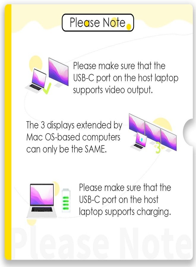 WAVLINK USB C Docking Station, 12 in 1 Triple Display USB C Hub for Windows with Dual DP, HDMI, Gigabit Ethernet, USB3.0/2.0 Ports, SD/TF Card Reader, Mic/Audio for Lenovo HP Dell XPS - Image 5