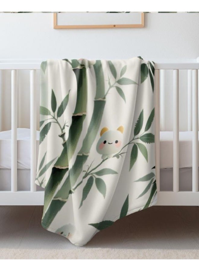 عام بطانية رقيقة من الفانيلا الكرتونية للأطفال والرضع (دافئة ومريحة، ومناسبة للنوم والألعاب) 70 سم * 100 سم - Image 3