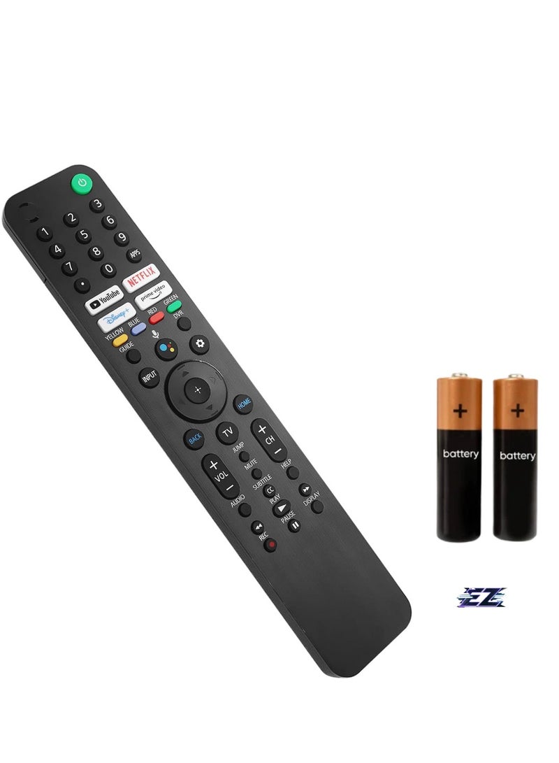 ELTRAZONE RMF-TX520U MG3-TX520U Voice Remote Control for Sony Bravia TV – Compatible with KD-43X80J, KD-43X85J, KD-50X80J, KD-50X85J, KD-55X79J, KD-55X80J, KD-55X85J, KD-65X85J, KD-75X85J, KD-85X85J, XR-50X90J, XR-50X94J, XR55A80J, XR55A84J – Includes Battery - Image 1
