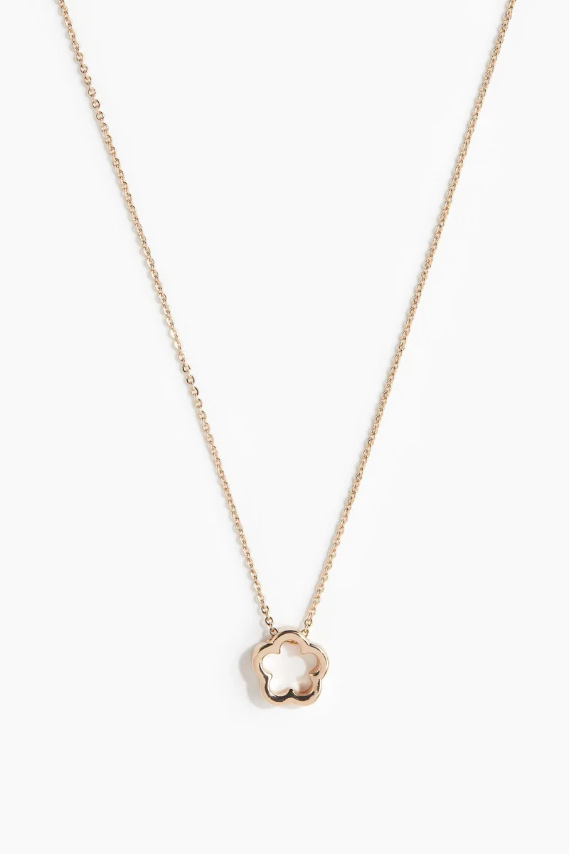 اتش اند ام قلادة بحلية على شكل زهرة