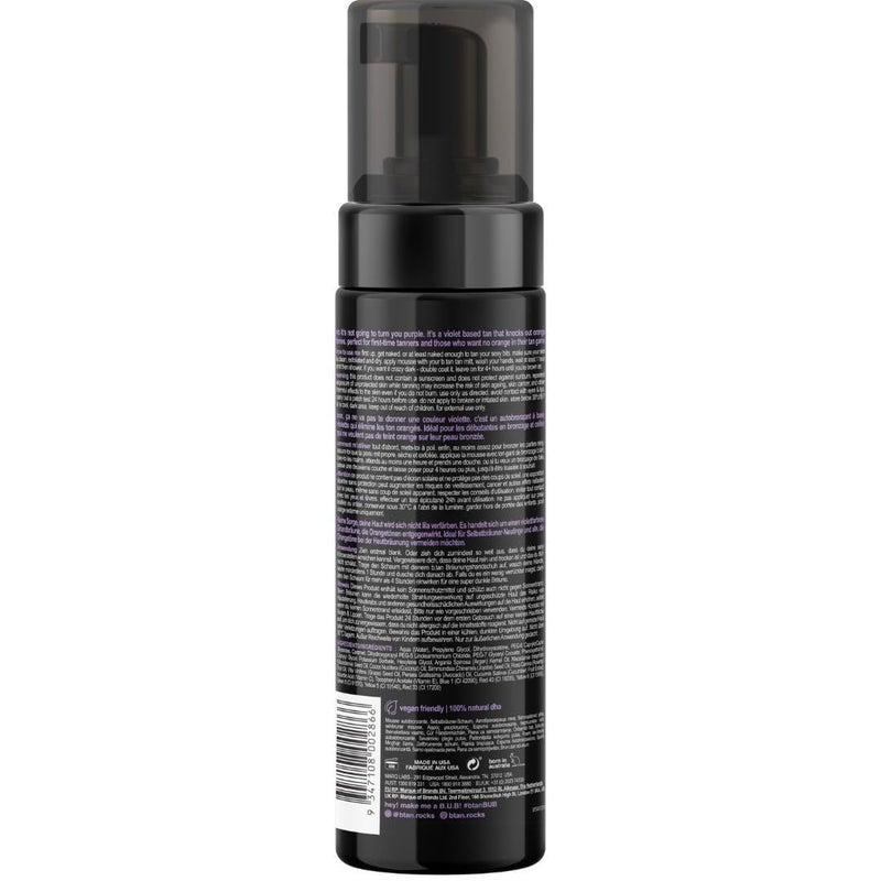 b tan b.tan Violet Self Tanner Kit | Fall In Love at First Tan Bundle - Dark Tanning Mousse w Mitt Applicator, 1 Hour Express Foam, Best Bronzing Glow, No Orange Tones or Fake Tan Smell, Vegan, 6.7 Fl Oz - Image 2