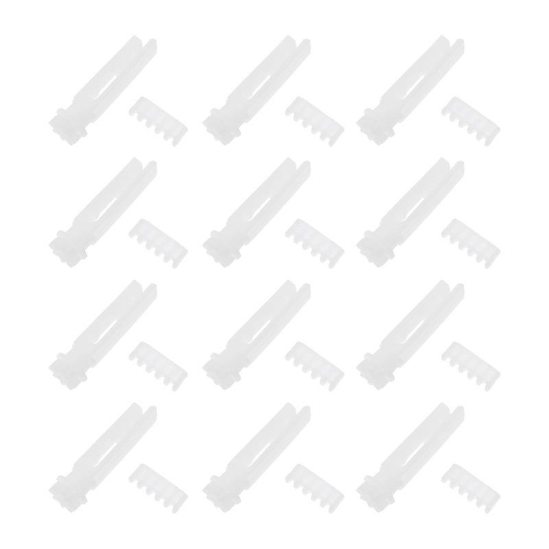 Vertical Blinds Repair Pulley Replacement Plastic White 12 Pieces Window Curtain Hardware - Image 2