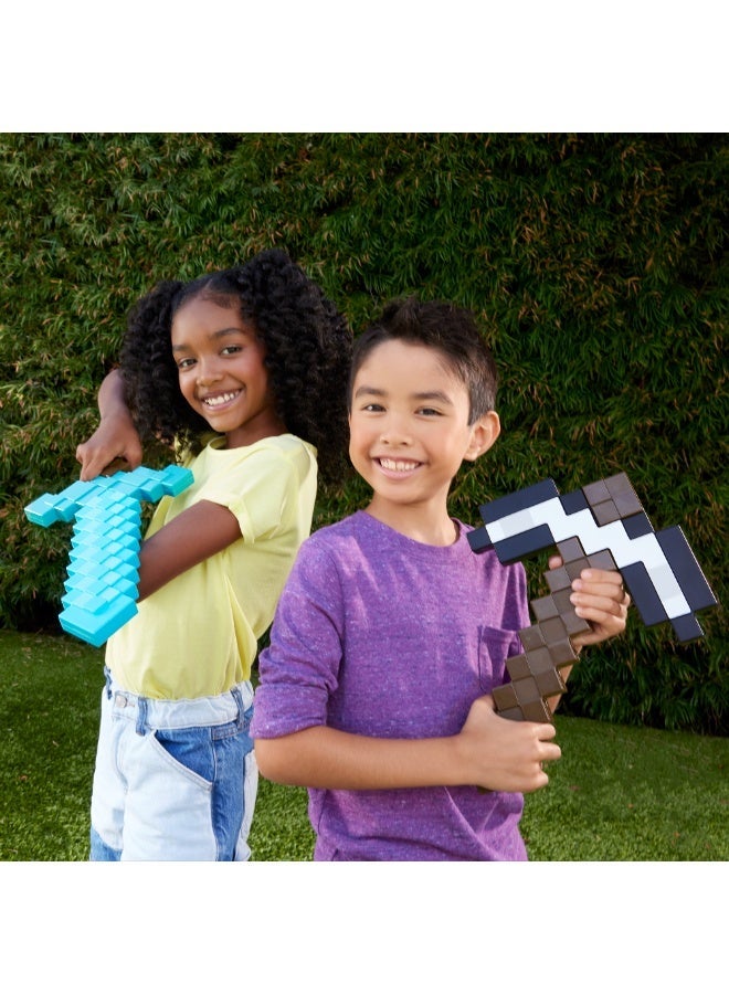 MINECRAFT Iron Pickaxe Battle Toy, Kid-Sized Accessory for Role-Play & Costumes, Inspired by the Video Game - Image 2