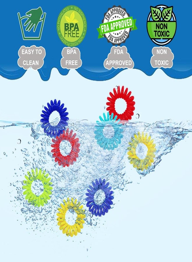 Flyaway Sensory Rings for Kids Adults 20 Pack, Stretchy Coil Fidget Rings for Kids Stress Relief, Sensory Toys for Autism Anxiety ADHD, Bulk Finger Massage Stress Toys for Student Classroom - Image 4