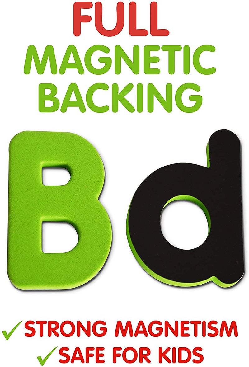 Edulearnable 52Pcs Abc Fully Magnetic Letters Uppercase Alphabet Magnets Fridge Magnet Educational Toy For Kids Toddlers Preschool Kids Learning Spelling Counting Gift For Birthday , 1 Pack - Image 4