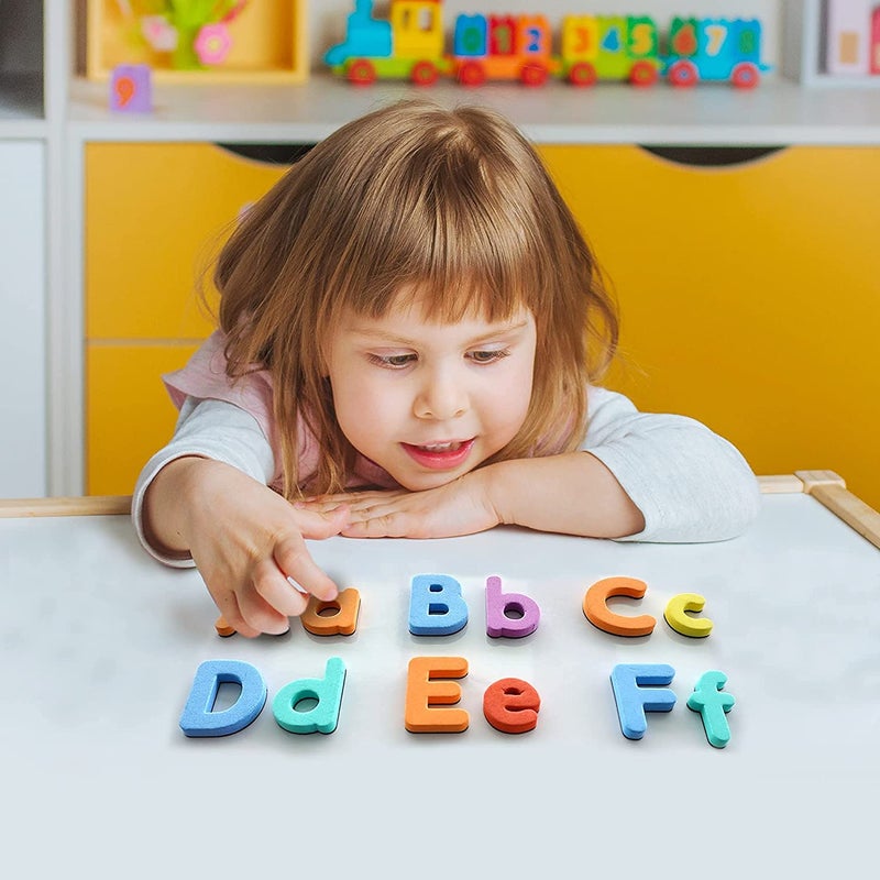 Edulearnable 52Pcs Abc Fully Magnetic Letters Uppercase Alphabet Magnets Fridge Magnet Educational Toy For Kids Toddlers Preschool Kids Learning Spelling Counting Gift For Birthday , 1 Pack - Image 3