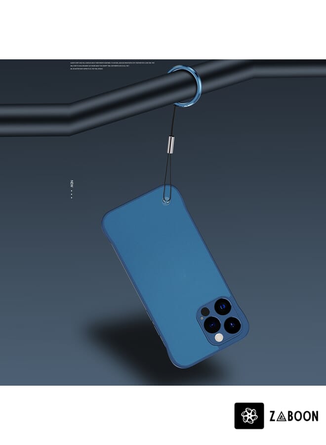 Zaboon Protective Case Cover For iPhone 14 Metal Lens Frosted Finger Ring Strap - Image 3