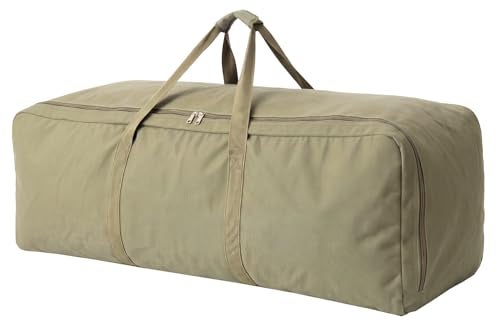 DoYiKe Extra Large Canvas Travel Duffle Bag Heavy Duty Sports Travel Military Camping Tent Storage Army green - Image 1