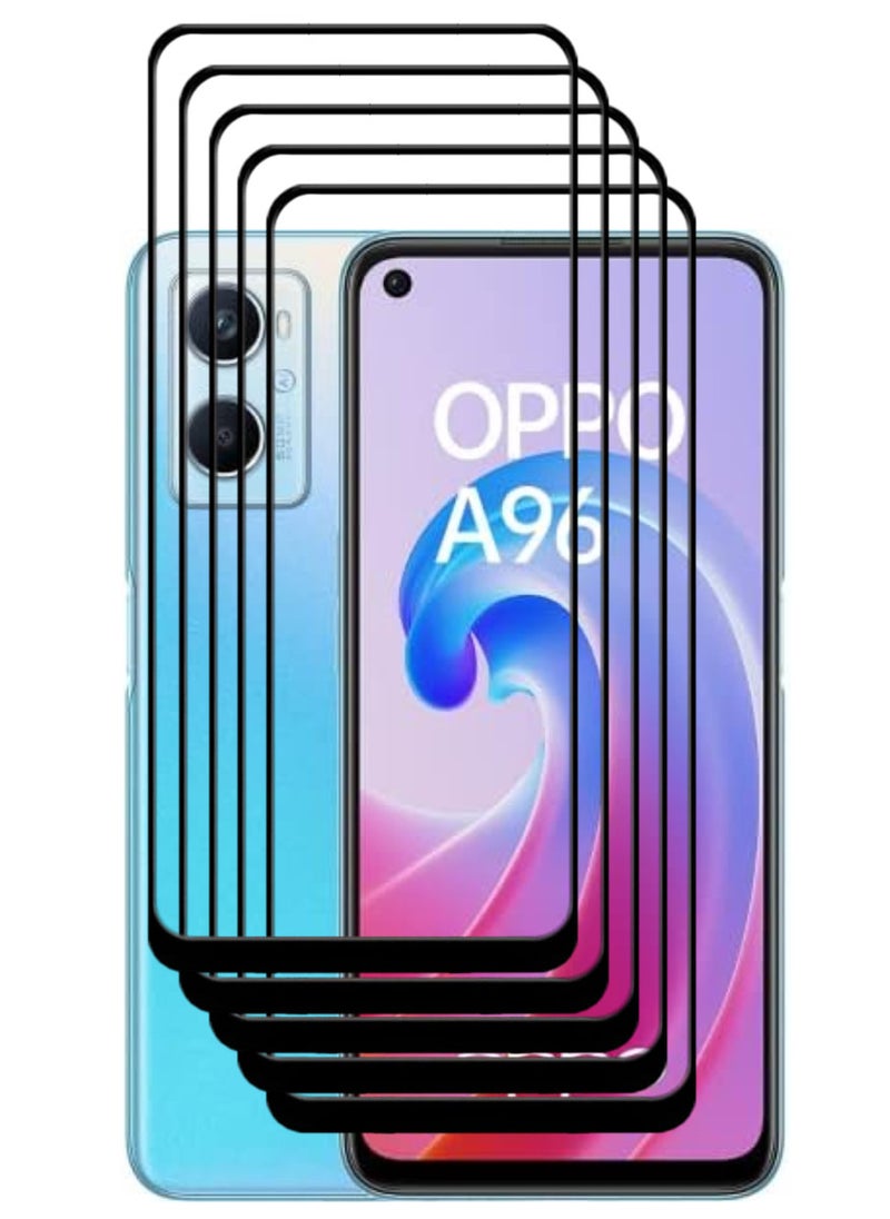 ACLIX 5 Pieces Antistatic ESD Dustproof Premium Quality High Definition Tempered Glass Screen Protector Designed For Oppo A96 - Image 1