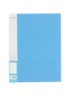 Pelican 20-Pocket Binder with Plastic Sleeves, Portfolio Folder for Art Presentation, Display 40 s, Document Organizer for School and Office, Clear Sheet Protectors, Navy Blue Color, 1 Pack  - Image 1