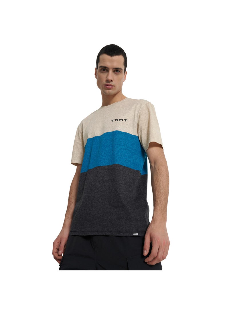 Termit Men's T-shirt Black/Beige, Termit, Soft Cotton Fabric, Comfortable Fit, Breathable, Perfect for Skating and Outdoor Activities - Image 1