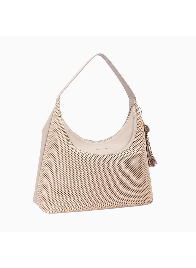 David Jones Woven Hand Bag model cm8444| Tropical summer styel spacious handbag for daily wear, everyday beach and out and abouts | vacation purse for all girls and women - Image 2