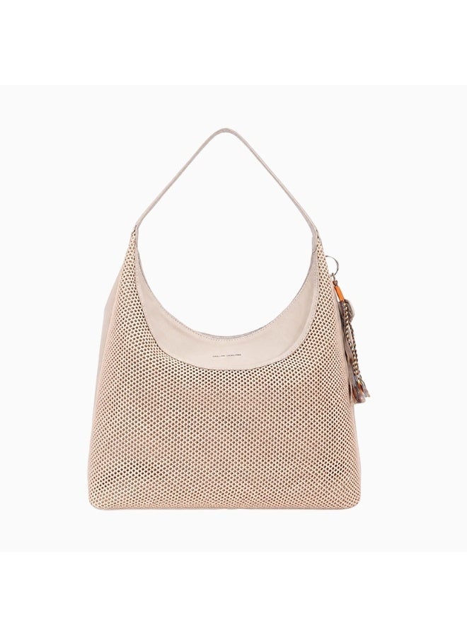 David Jones Woven Hand Bag model cm8444| Tropical summer styel spacious handbag for daily wear, everyday beach and out and abouts | vacation purse for all girls and women - Image 1