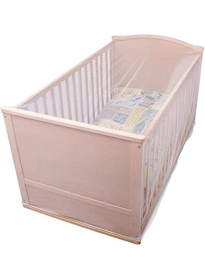 إي سي في في العالمي مهد طفل شبكة بعوض للسرير الصيف الطفل الآمن ناموسية الوليد غرفة نوم سرير تنفس شبكة حشرات الأبيض - Image 1