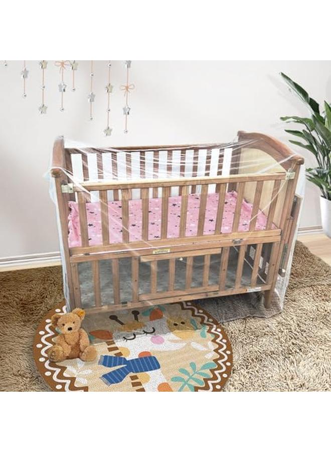 إي سي في في العالمي مهد طفل شبكة بعوض للسرير الصيف الطفل الآمن ناموسية الوليد غرفة نوم سرير تنفس شبكة حشرات الأبيض - Image 4