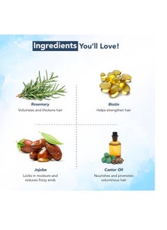 Botanic Hearth Botanic Hearth 100% Pure Rosemary Oil For Hair Growth Infused With Biotin | Hair strengthening Treatment | Nourishing & Volumizing | With Jojoba Oil & Castor Oil | Non GMO Verified | 2 fl oz  - Image 3