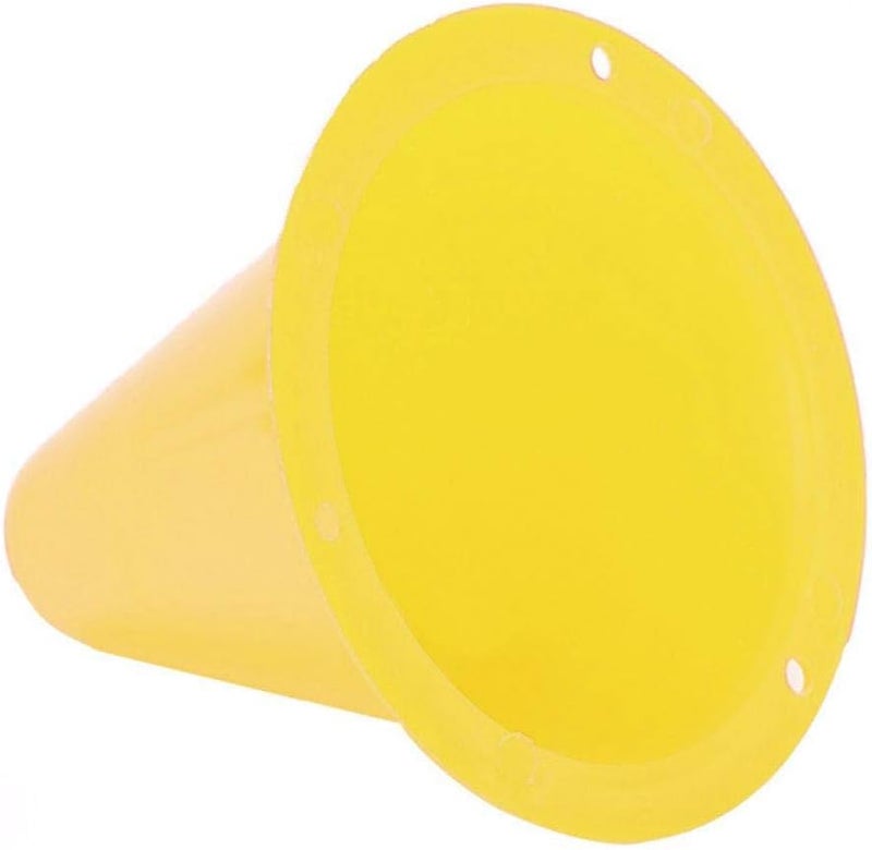woobles Soccer Training Cone, Agility Soccer Disc Cones Barriers Plastic Marker Holder Sports Accessory (10pcs)-Yellow - Image 2