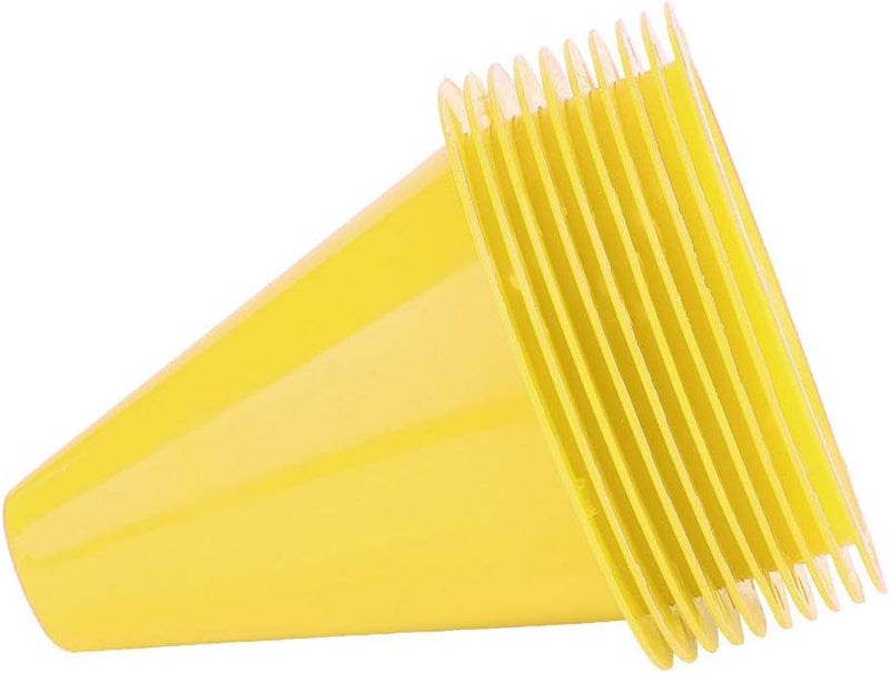 woobles Soccer Training Cone, Agility Soccer Disc Cones Barriers Plastic Marker Holder Sports Accessory (10pcs)-Yellow - Image 1