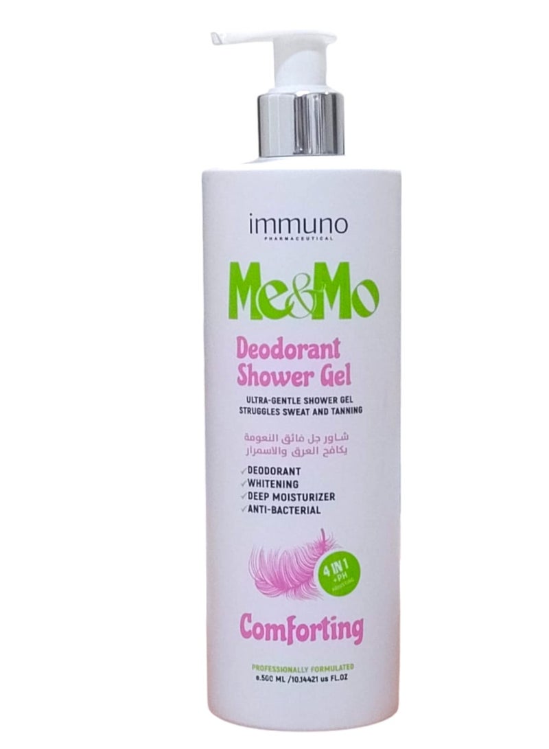 Me & Mo Deodorant Shower Gel Ultra Gentle Shower Gel Struggles Sweat And Tanning -  Comforting 500ml