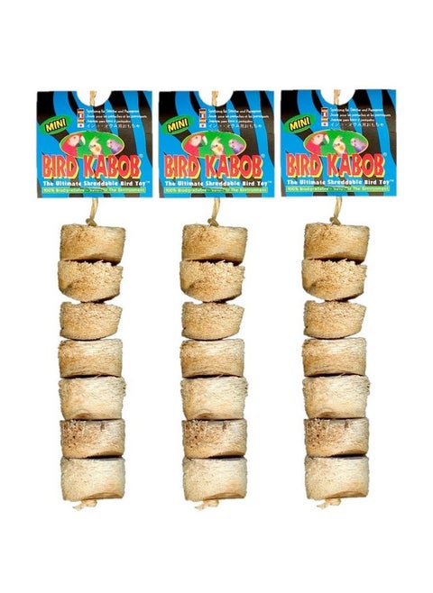 Bird Kabob Shreddable Parrot Toy Mini (3 Pack)