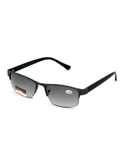 V.W.E. Metal Rectangular Progressive No Line Reading Glasses Trifocal Reader Outdoor Sunglasses (Gunmetal 1.75)  - Image 1
