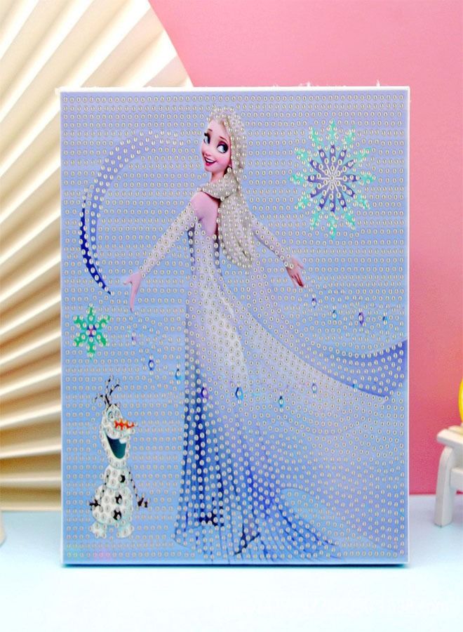 fashionhome فن الرسم بالألماس للأطفال من سلسلة الرسوم المتحركة المصنوعة يدويًا، حرف وأشغال يدوية للأطفال - Image 1