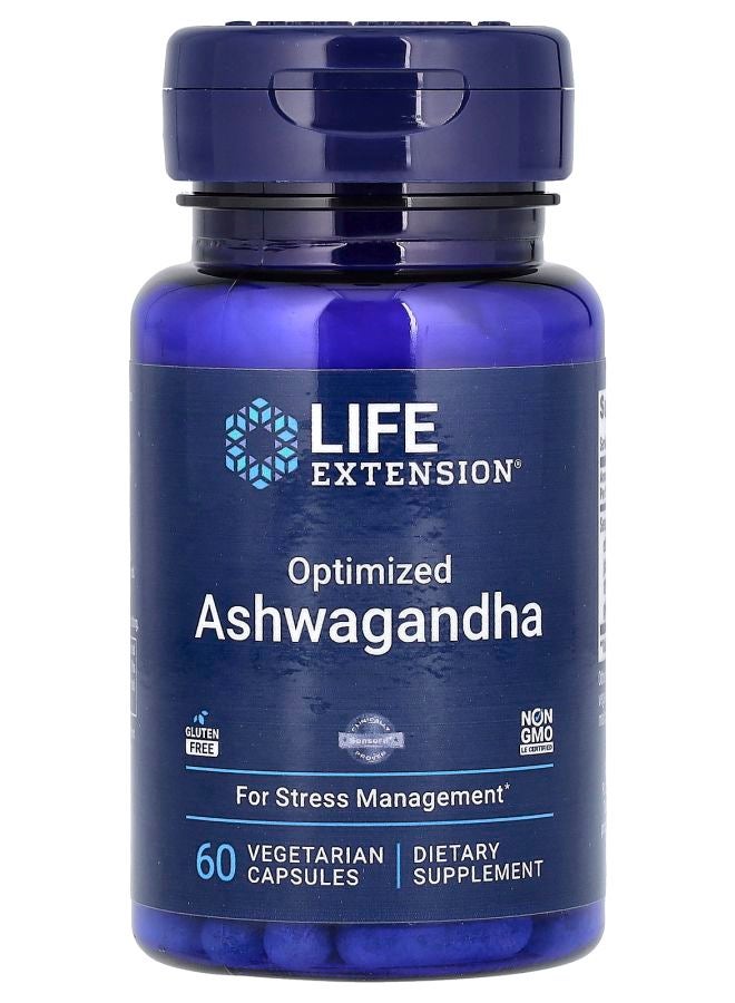 Optimized Ashwagandha 60 Vegetarian Capsules