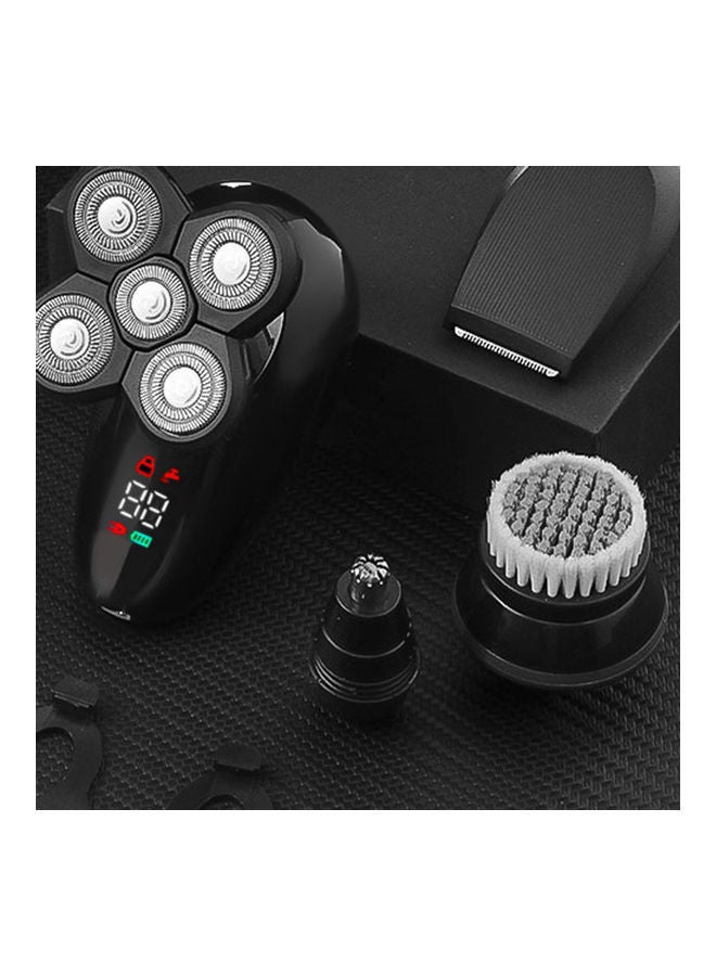 NIBEMINENT Electric LED Shaver with 4D Floating Cutter Head Black - Image 3