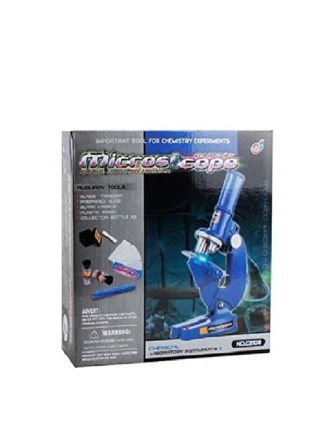 null - microscope Kit with Reflecting Mirror and Lamp Chemical Laboratory Apparatus Student Children Science Educational Toy - Image 1