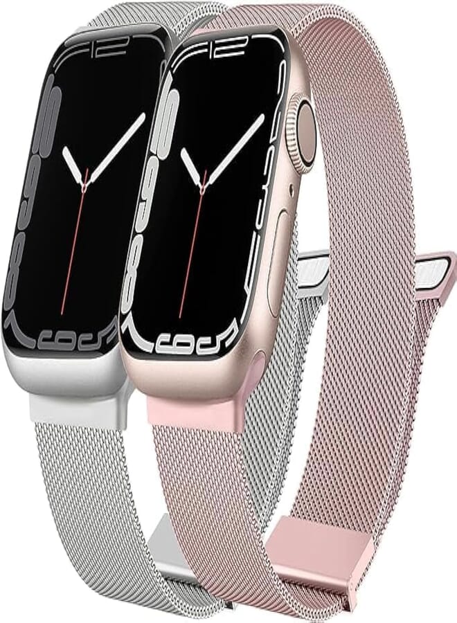 Next Next store Compatible with Apple Watch Bands 41mm 40mm 38mm, Replacement Bands Compatible with iWatch Series 6 5 4 3 2 1 SE for Men Women (2 Pack)