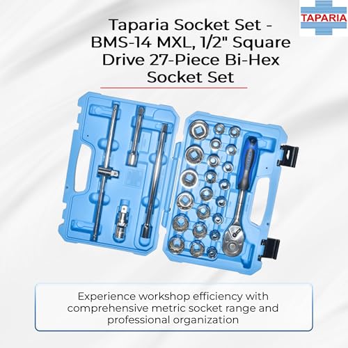 Taparia Socket Set - BMS-14 MXL – with 12.7mm(1/2) Square Drive - Image 2