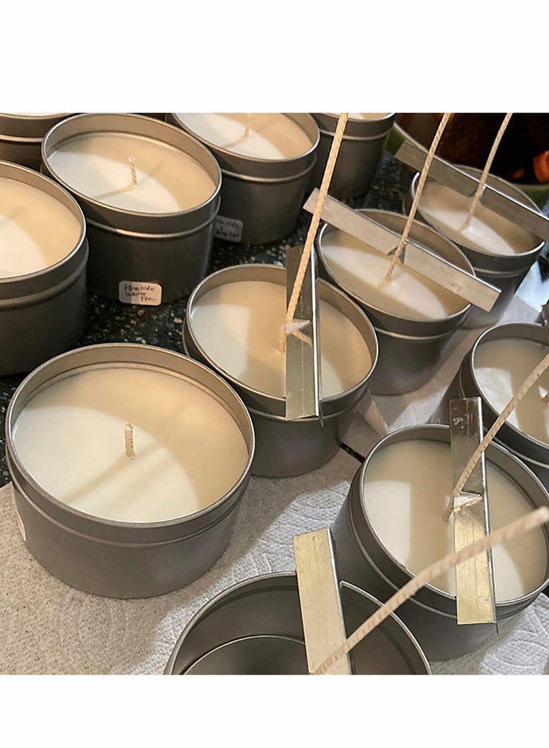 Excefore Candle Jars, 24 Pcs Candle Tins, 5Oz Candle Making Kit, Containers Empty Tinplate Storage Candle Jars for DIY Candle Making, Candies, Gifts Treasures, Arts Crafts, Storage Candle Making Kits - Image 2