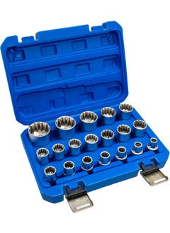 TiTi 6180 1/2" Spline 12 Corner Socket Wrench Set 19 Pieces  - Image 1