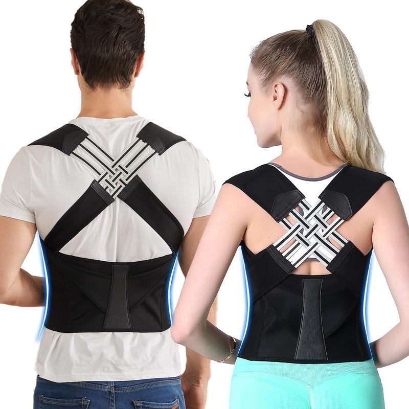 Body Orthosis Orthosis Orthosis Supplies For Students Adult Men And Women Invisible Back Correction Open Shoulder Artifact Hunchback Orthosis Belt - Image 3