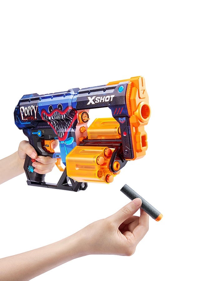 X-Shot Skins Flux 8 Darts Poppy Playtime S1 Kissy - Action Aiming Game For Kids, Teen, Adults Boys & Girls, Outdoor Holiday Activities, Gifts For Kids Ages 8+ - Image 3