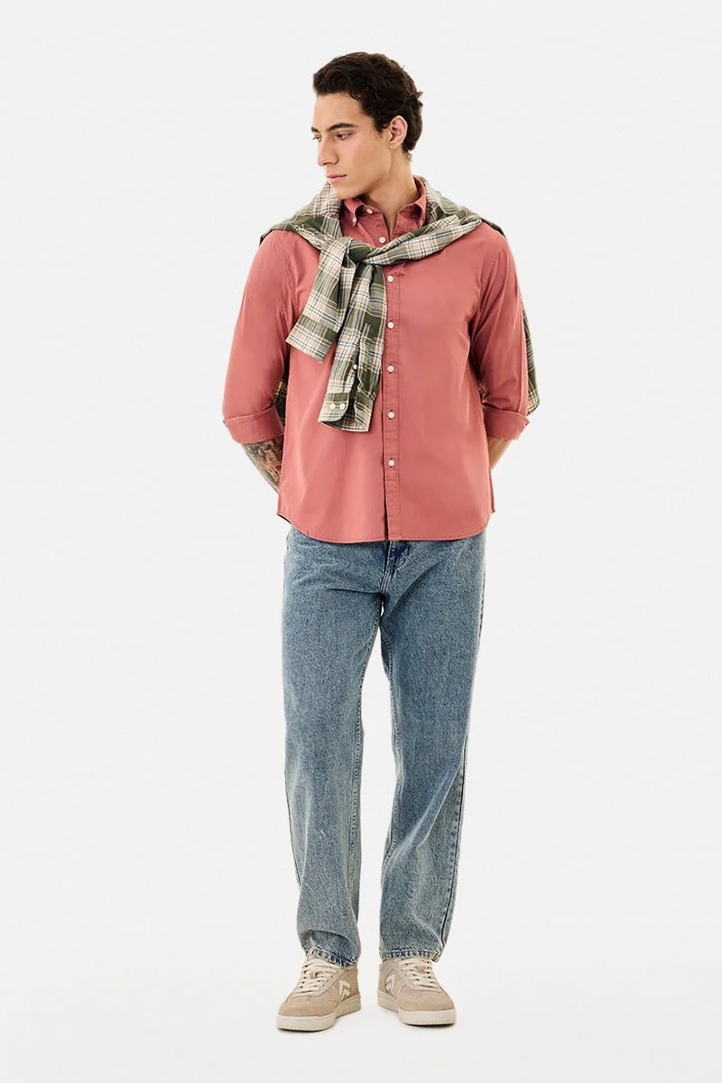 سنيتش قميص قطني % بقصة عادية